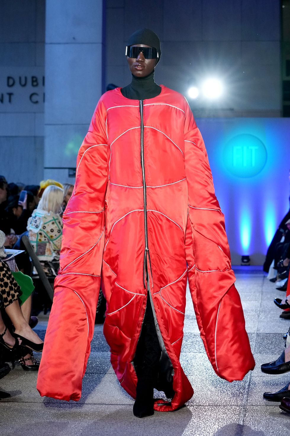 new york, new york may 10 a model walks the runway for munira khanam during 2023 fit future of fashion presented by macys at the fashion institute of technology on may 10, 2023 in new york city photo by bennett raglingetty images for fit