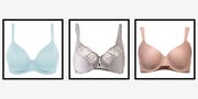 a collage of the best minimizer bras in a roundup of the best minimizer bras of 2023