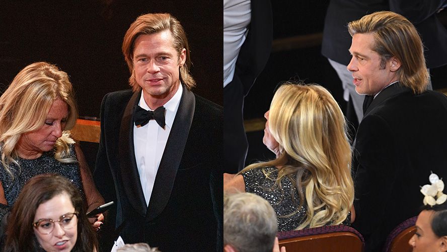 preview for Brad Pitt pays tribute to Leonardo DiCaprio during his Oscars speech
