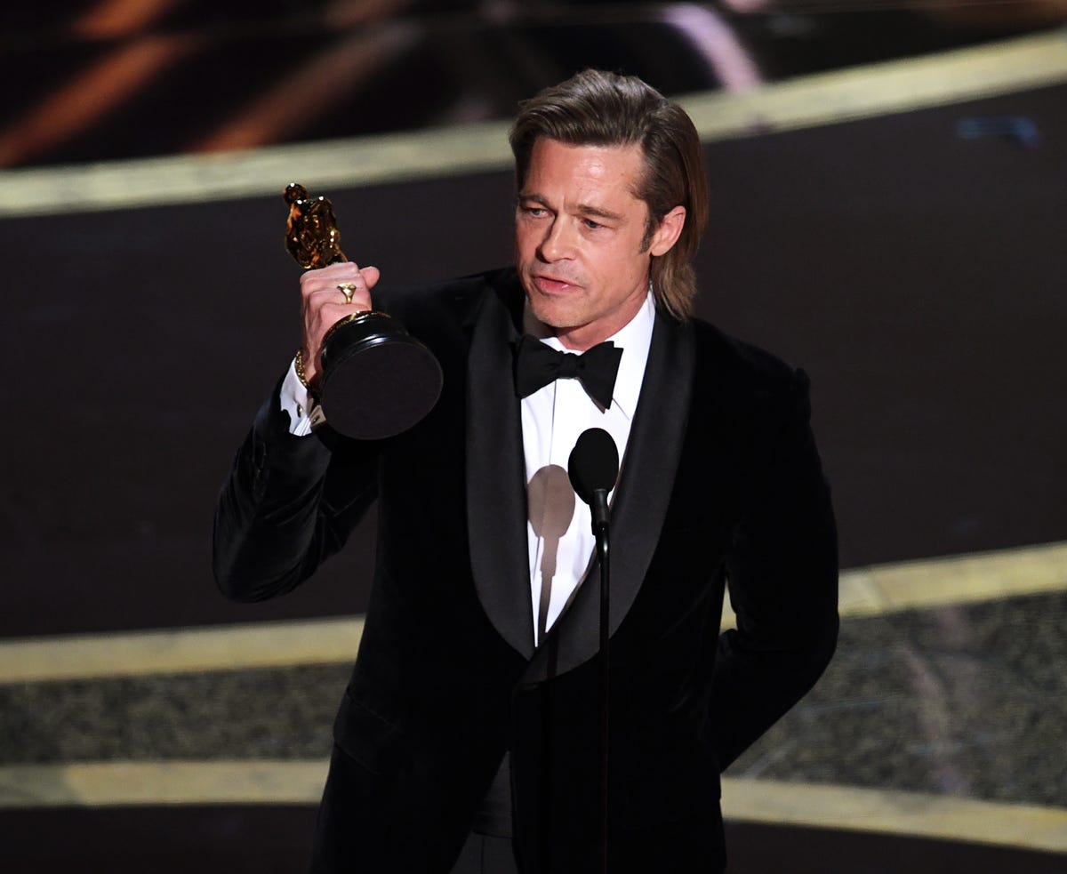 Brad Pitt Dedicates His Oscar to His Children in Winning Speech