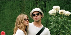 Jennifer Aniston y Brad Pitt en Granada.