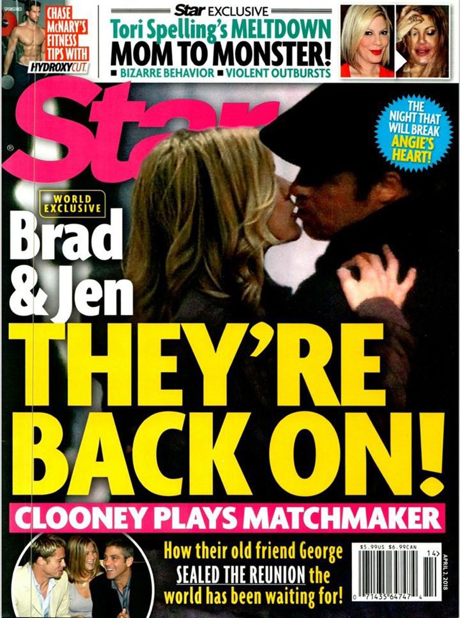 Una conocida revista ha lanzado en portada la exclusiva de una segunda oportunidad para Brad Pitt y Jennifer Aniston, pero al final, todo ha quedado en un completo 'fake'