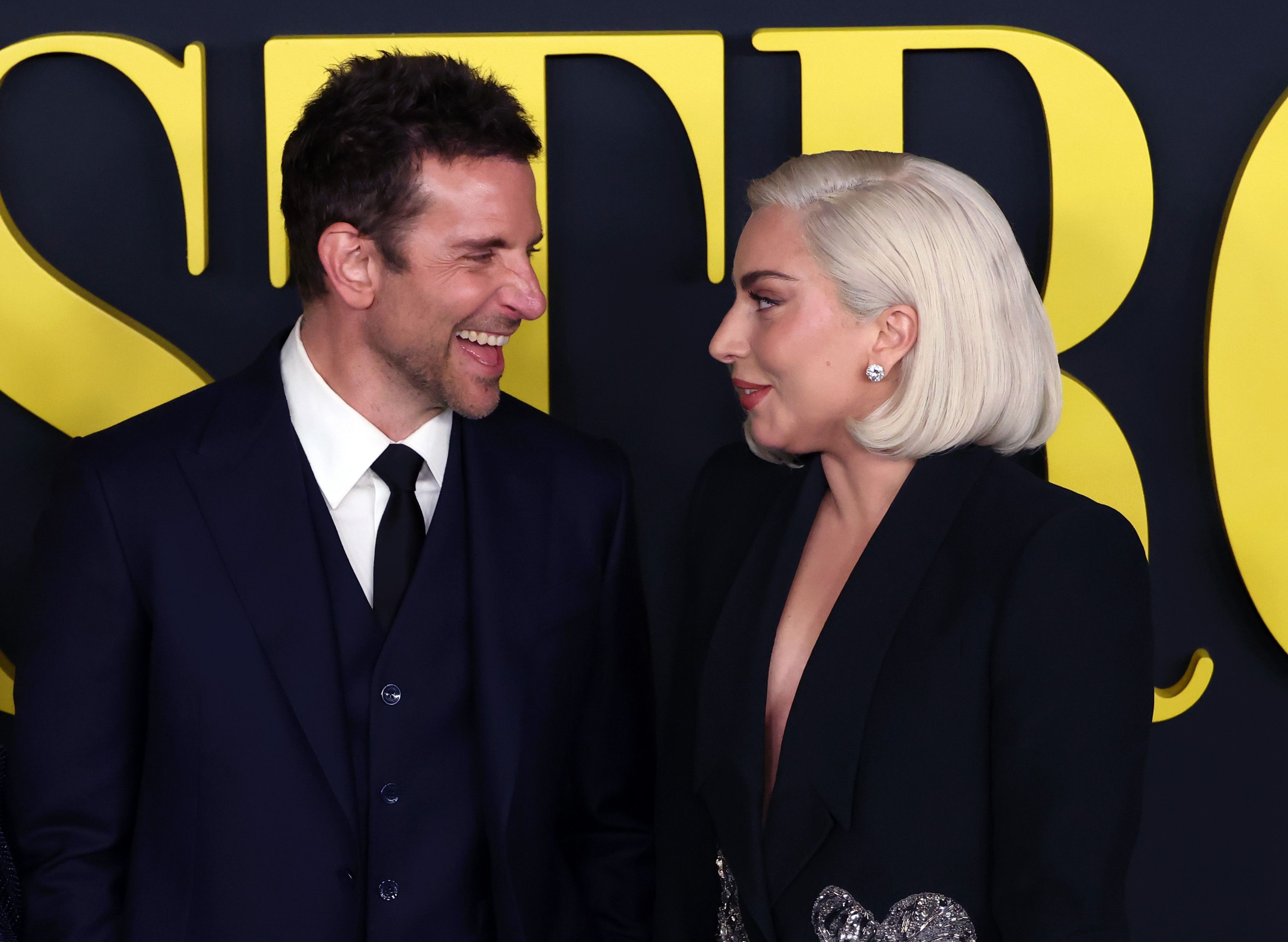 Lady Gaga and Bradley Cooper Reunite at 'Maestro' Premiere