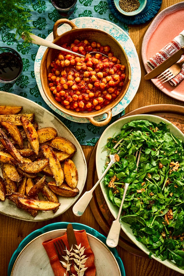 braised chickpeas