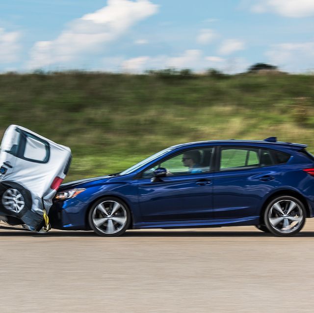 Subaru Impreza automatic braking test