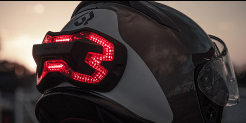 brakefreetech helmetmounted brake light