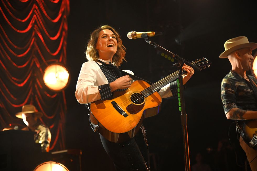 nashville, tennessee   january 16 brandi carlile performs at the ryman auditorium on january 16, 2020 in nashville, tennessee photo by jason kempingetty images