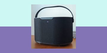 brane x speaker speaker with a handle