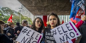 Women Protest Against Jair Bolsonaro