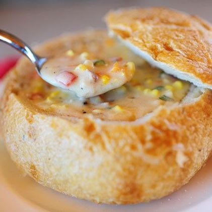 bread bowl recipes corn and cheese chowder