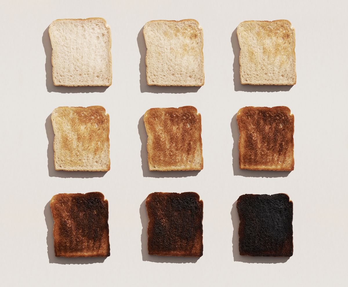 bread toasted in different ways