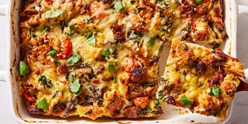 Best Loaded Cauli Breakfast Bake Recipe - How to Make Loaded Cauli ...