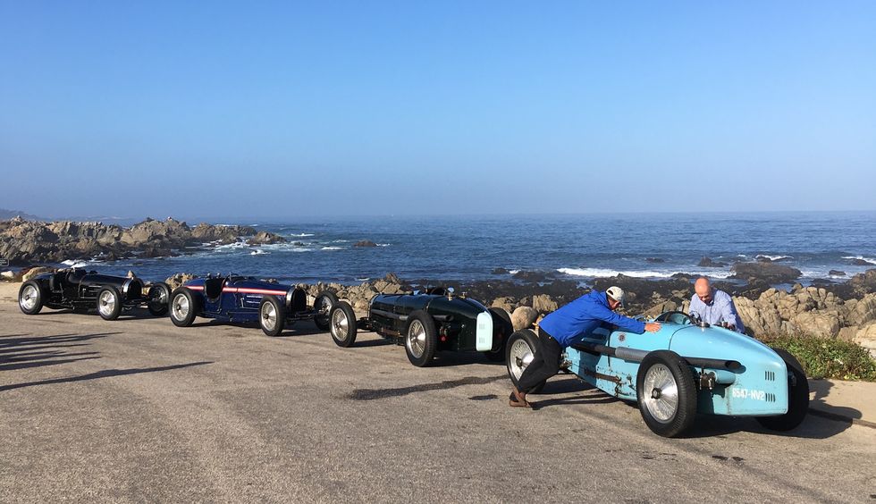 Bugattis at Pebble Beach 2019