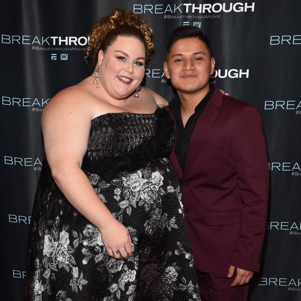 Chrissy Metz and John Smith at Breakthrough premiere in St. Louis
