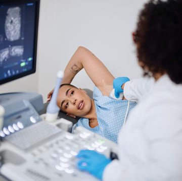 breast ultrasound exam