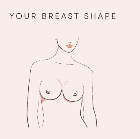 illustration of woman with round boobs