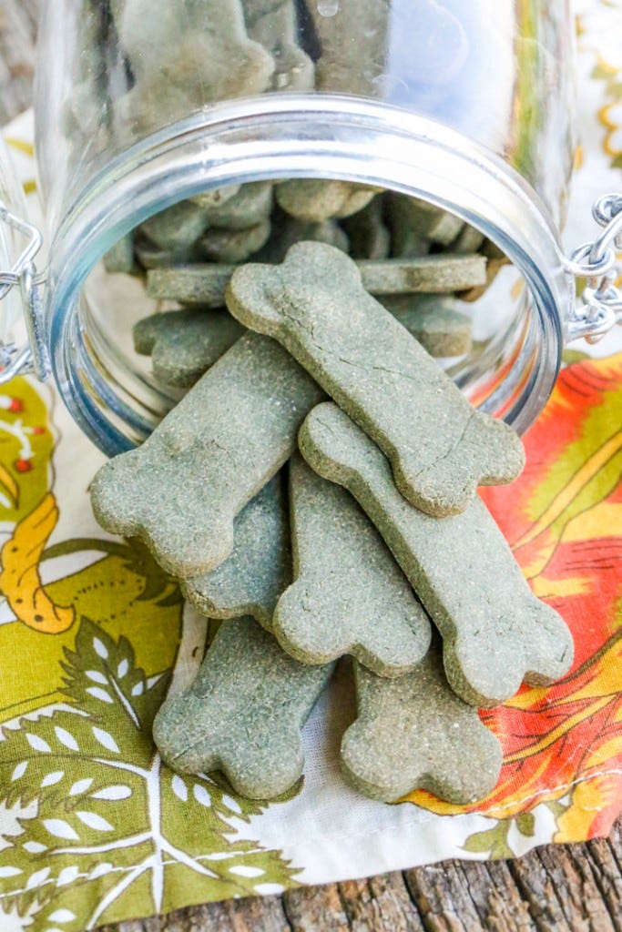 breath freshening dog bones - homemade dog treats