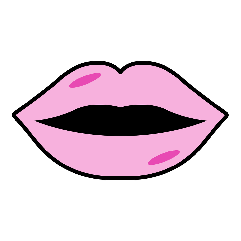 Lip, Mouth, Pink, Cheek, Eyebrow, Nose, Eye, Lipstick, Lip gloss, Clip art, 