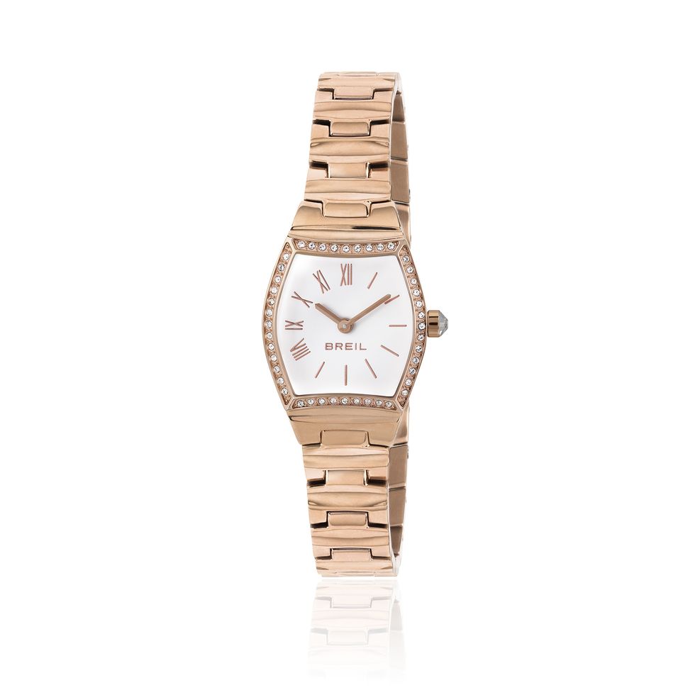 Watch, Analog watch, Watch accessory, Fashion accessory, Jewellery, Strap, Beige, Material property, Metal, Rectangle, 