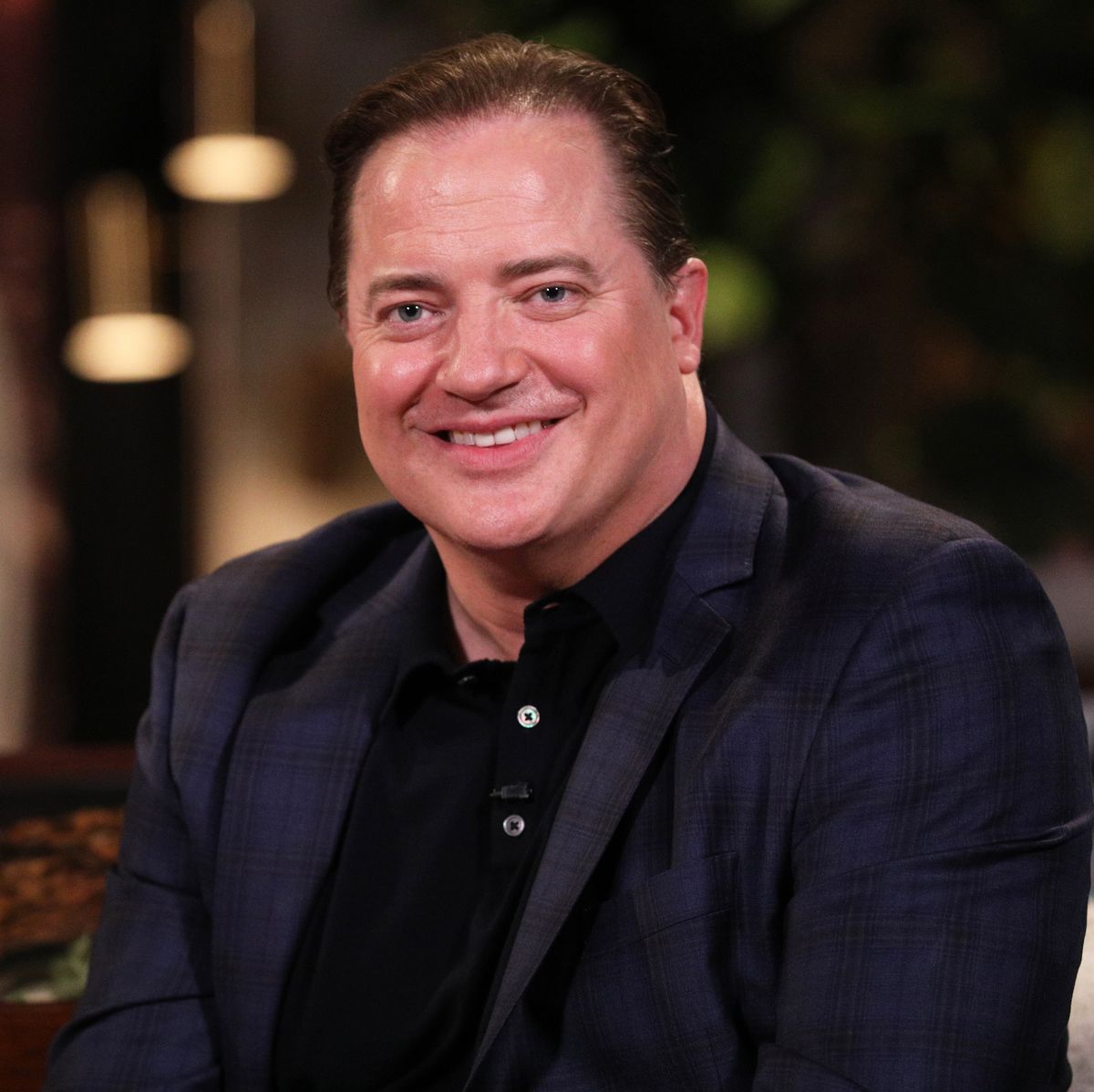 brendan fraser guest appearance on set of busy tonight