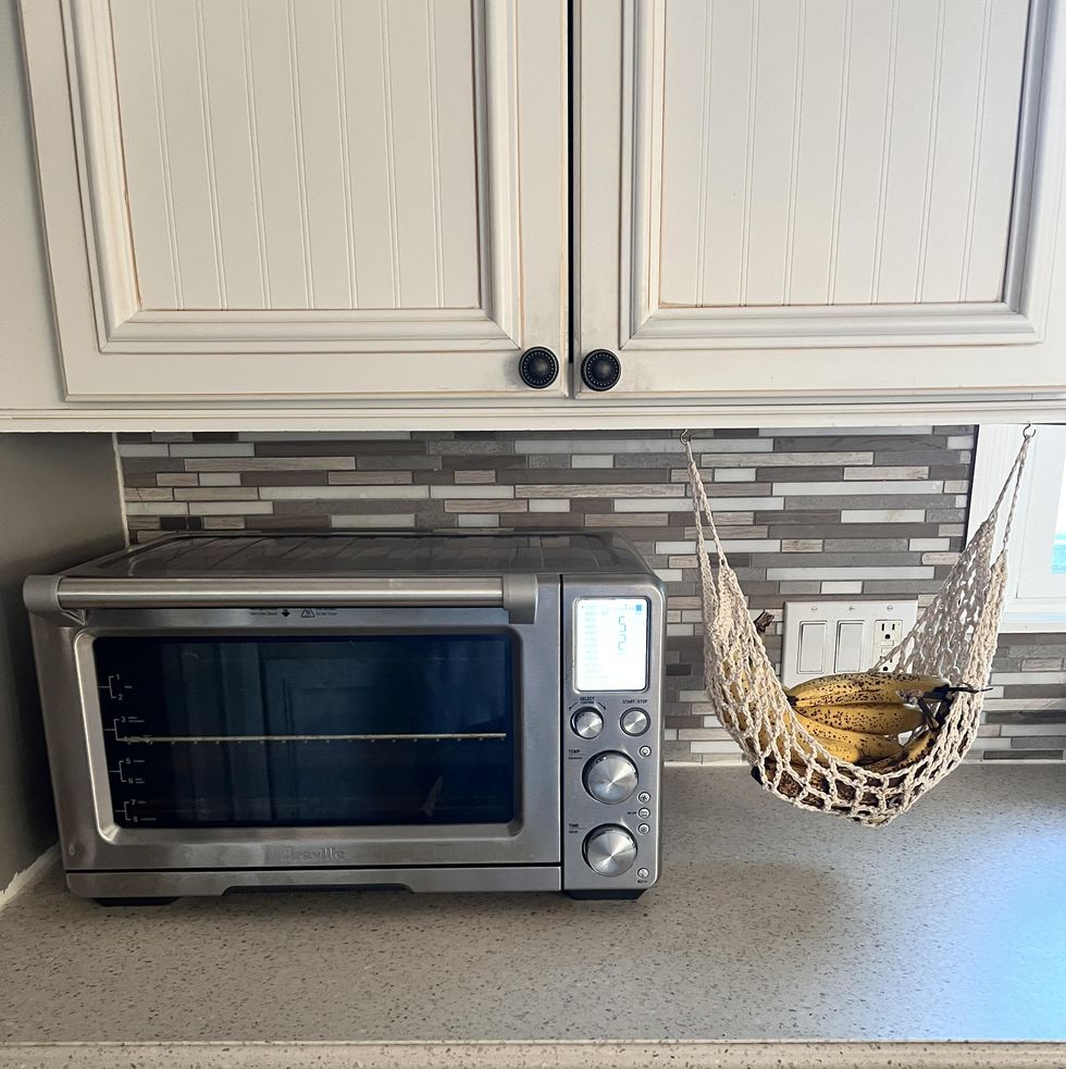 a toaster oven air fryer on a counter
