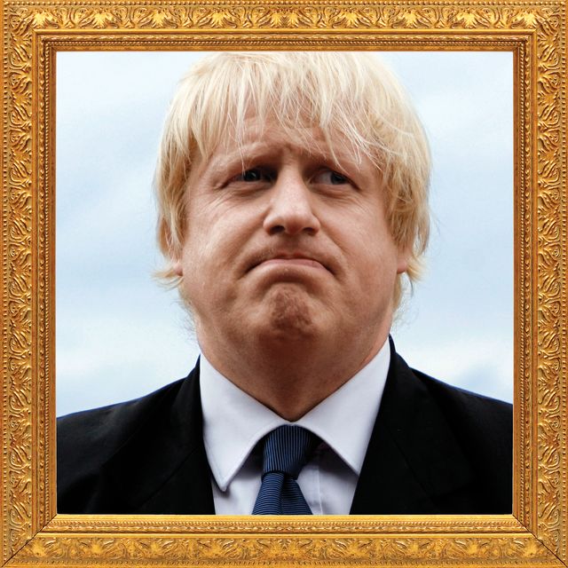 Boris Johnson in Gilded Frame