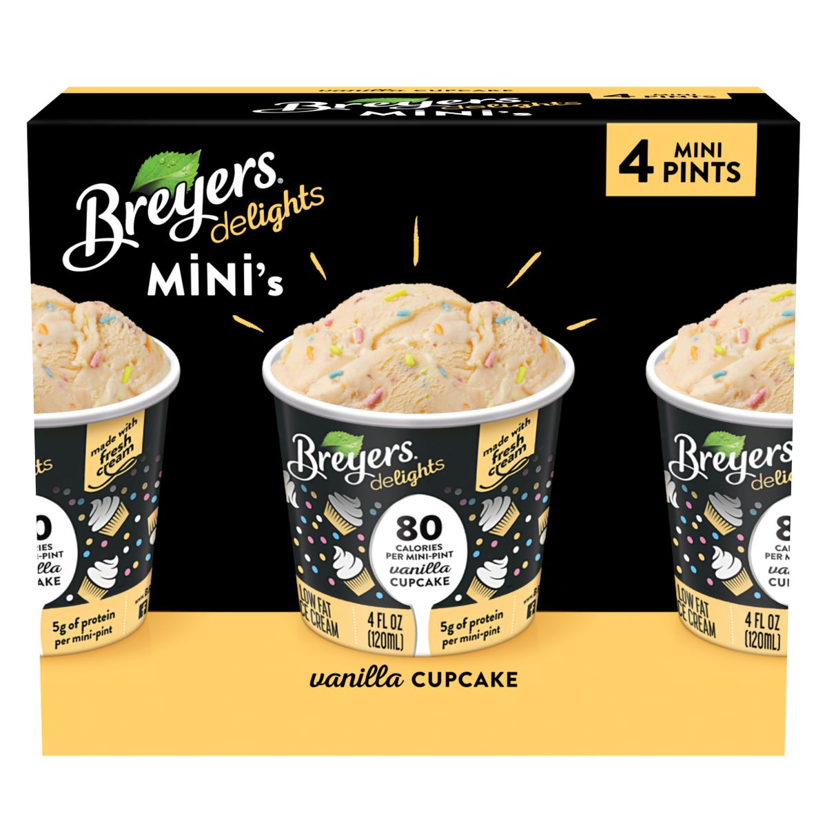 Breyers Now Sells 80-Calorie Mini Tubs Of Ice Cream That Taste Like  Birthday Cake