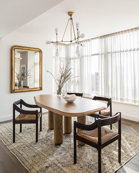 neutral contemporary dining room