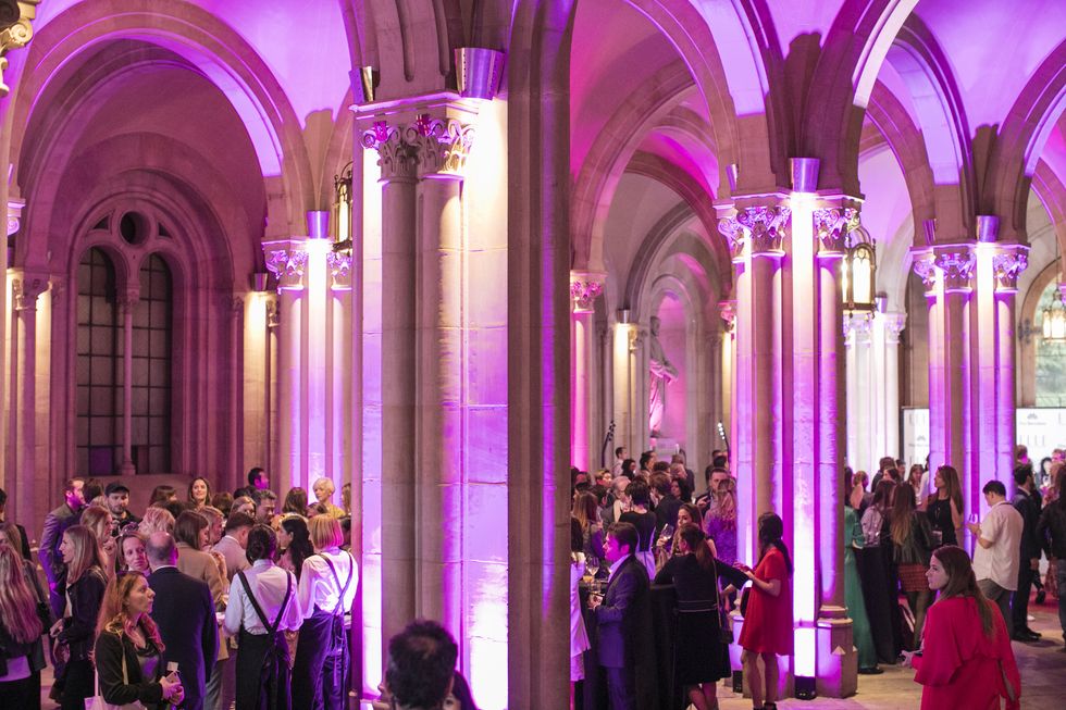 Purple, Pink, Lighting, Violet, Event, Architecture, Magenta, Arch, Ceremony, Building, 