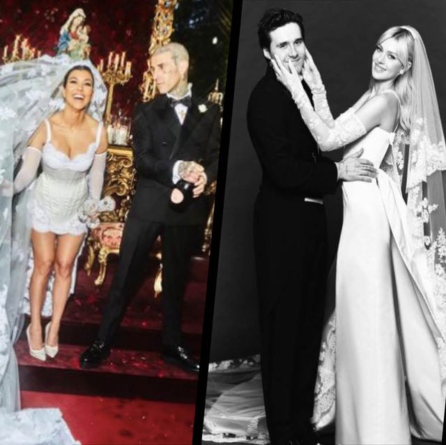 Celebrity wedding dresses from 2022