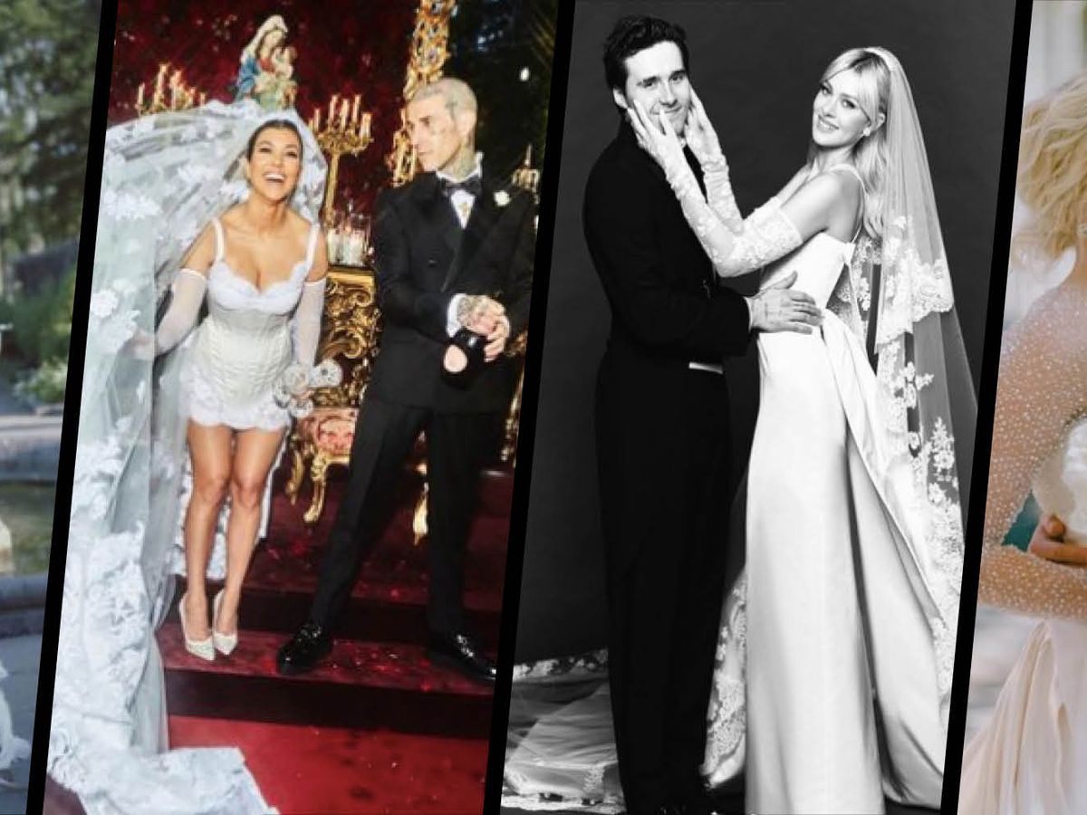 white wedding gowns, celebrity endorsed
