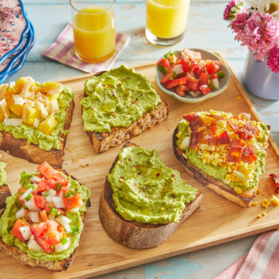 bridal shower avocado toast