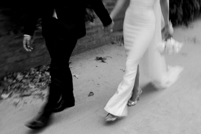 couple walking down the aisle