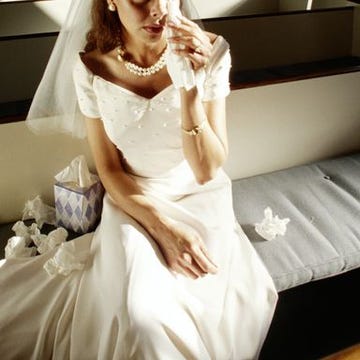 Wedding dress, Dress, Gown, Clothing, Bridal clothing, Shoulder, Bride, Beauty, Fashion, Bridal party dress, 