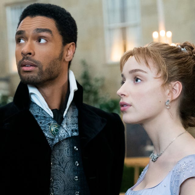 bridgerton l to r regÉ jean page as simon basset and phoebe dynevor as daphne bridgerton in episode 108 of bridgerton cr liam danielnetflix © 2020