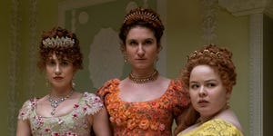 bridgerton l to r harriet cains as phillipa featherington, bessie carter as prudence featherington and nicola coughlan as penelope featherington in episode 10 of bridgerton cr liam danielnetflix © 2020