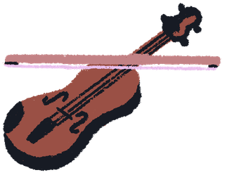illustration of a violin