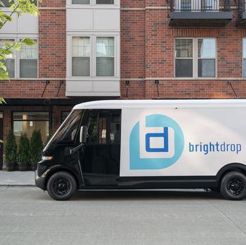 the brightdrop ev600 is an all electric light commercial vehicle purpose built for the delivery of goods and services