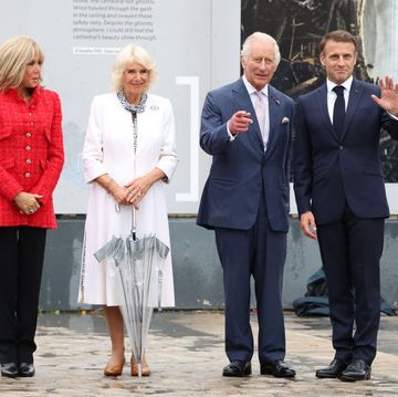 brigitte macron, queen camilla, king charles iii, and president emmanuel macron visit notre dame cathedral