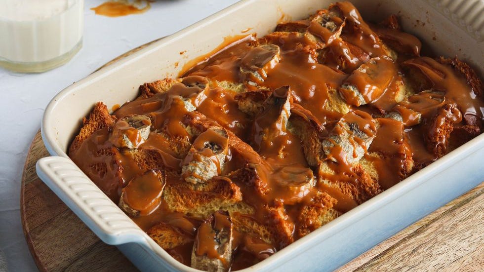 Video player poster image preview for Banoffee Bread and Butter Pudding
