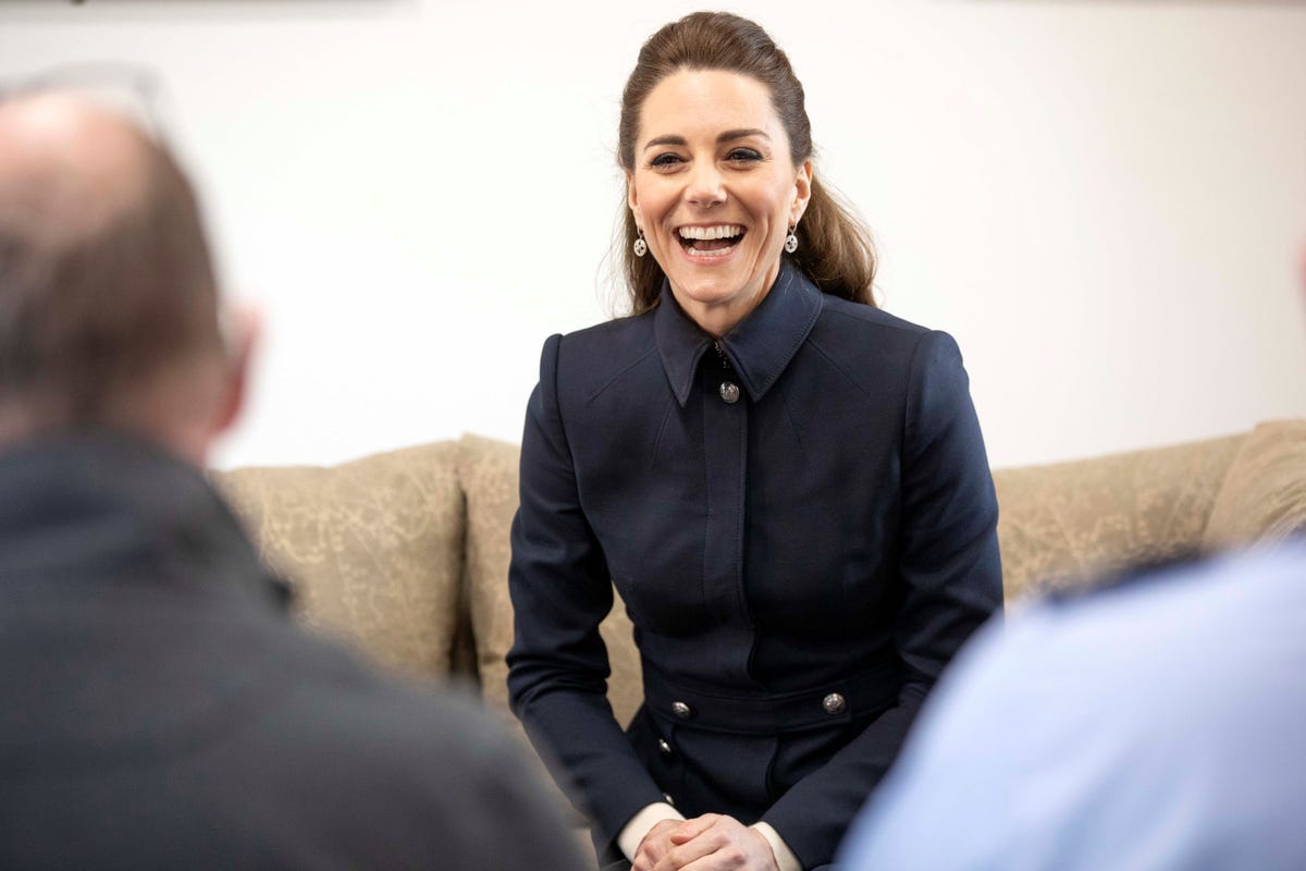 The Duchess of Cambridge steps out in navy for Loughborough visit