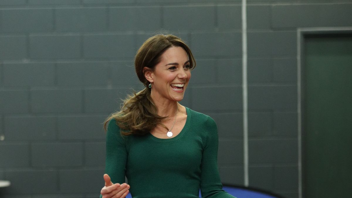 Kate Middleton's Marks and Spencer Ribbon Trainers in White and Green