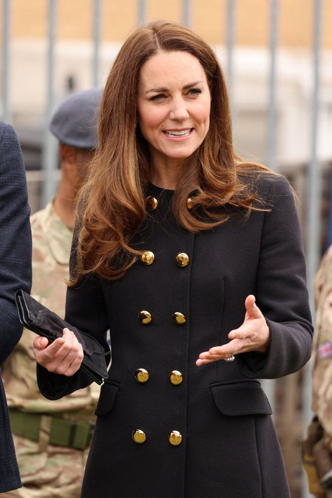 Kate middleton 2025 black coat