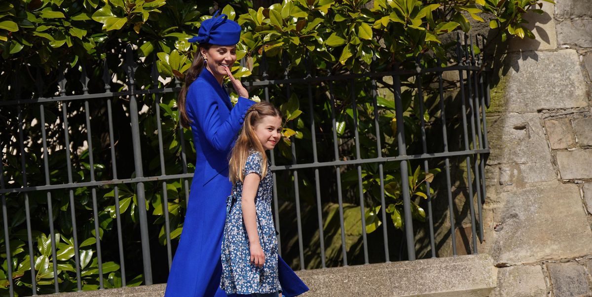 Kate Middleton and Princess Charlotte Matched In Bright Blue For