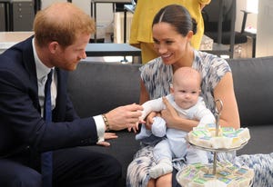 prince harry, meghan markle and archie