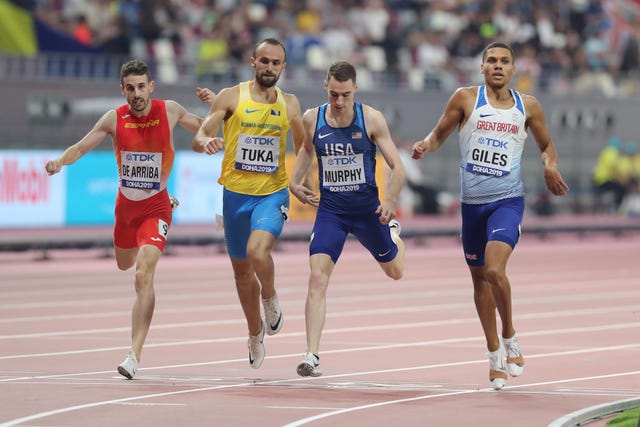 Álvaro de Arriba y Adrián Ben en los 800m