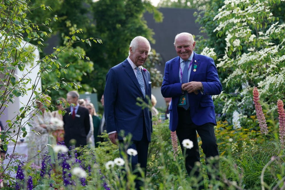 the king and queen and other members of the royal family visit the rhs chelsea flower show