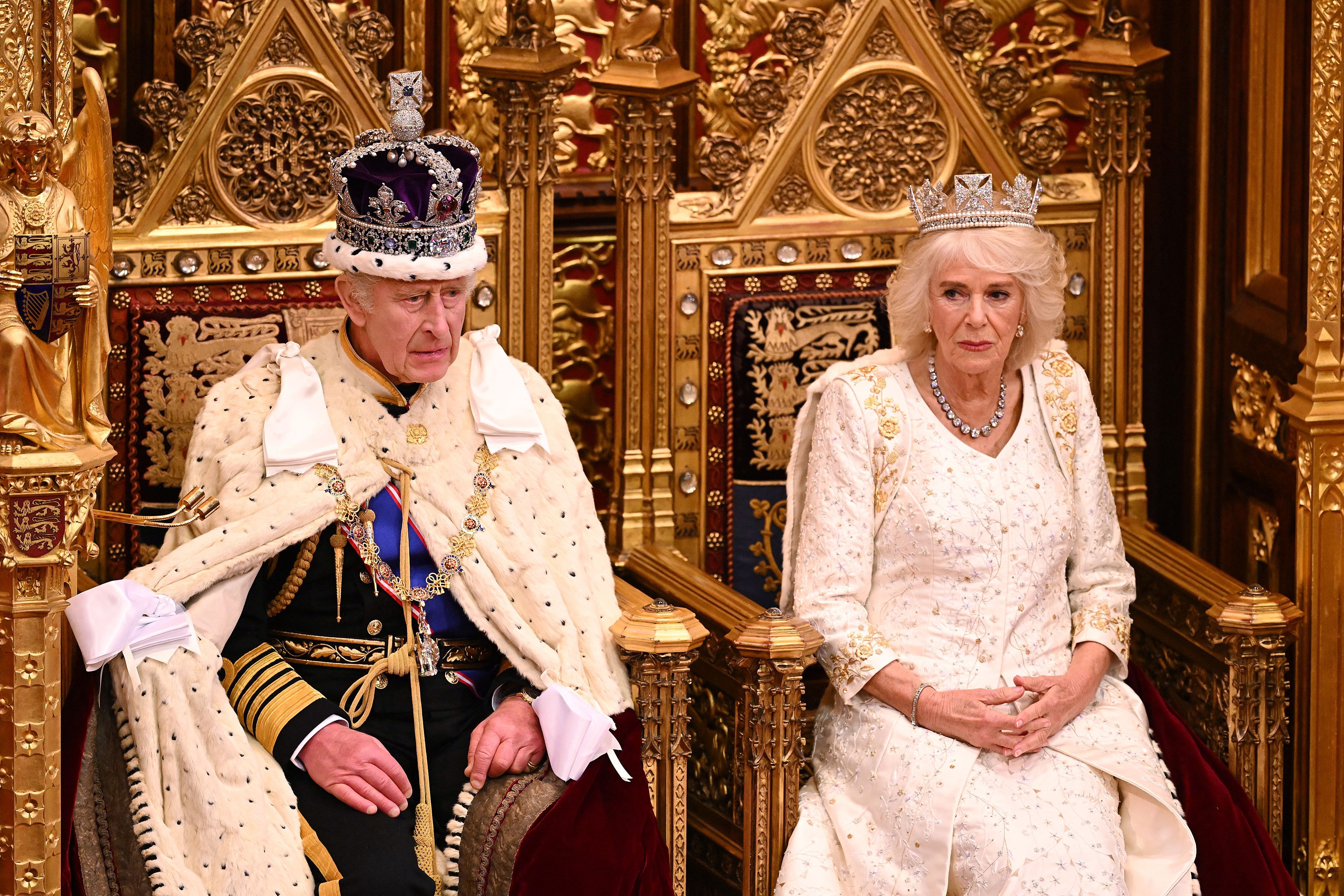 King Charles Wears the Imperial State Crown for 2023 State Opening