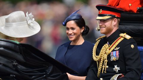 preview for Meghan Markle, Prince Harry, Kate Middleton, and Camilla Parker-Bowles Arrived at Trooping the Colour