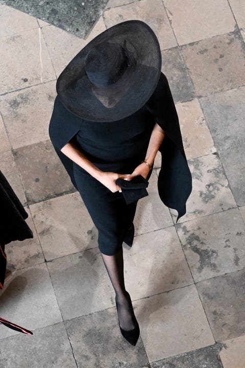 meghan markle at the queen's state funeral